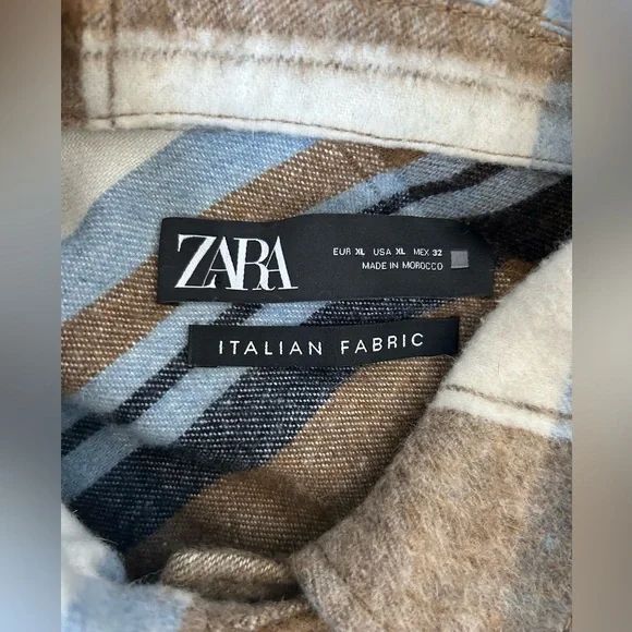 ZARA women’s wool blend oversized shacket size XL - Picture 11 of 13